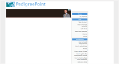 Desktop Screenshot of pedigreepoint.com